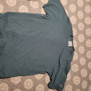 Champion garment dyed Green tshirt size large.